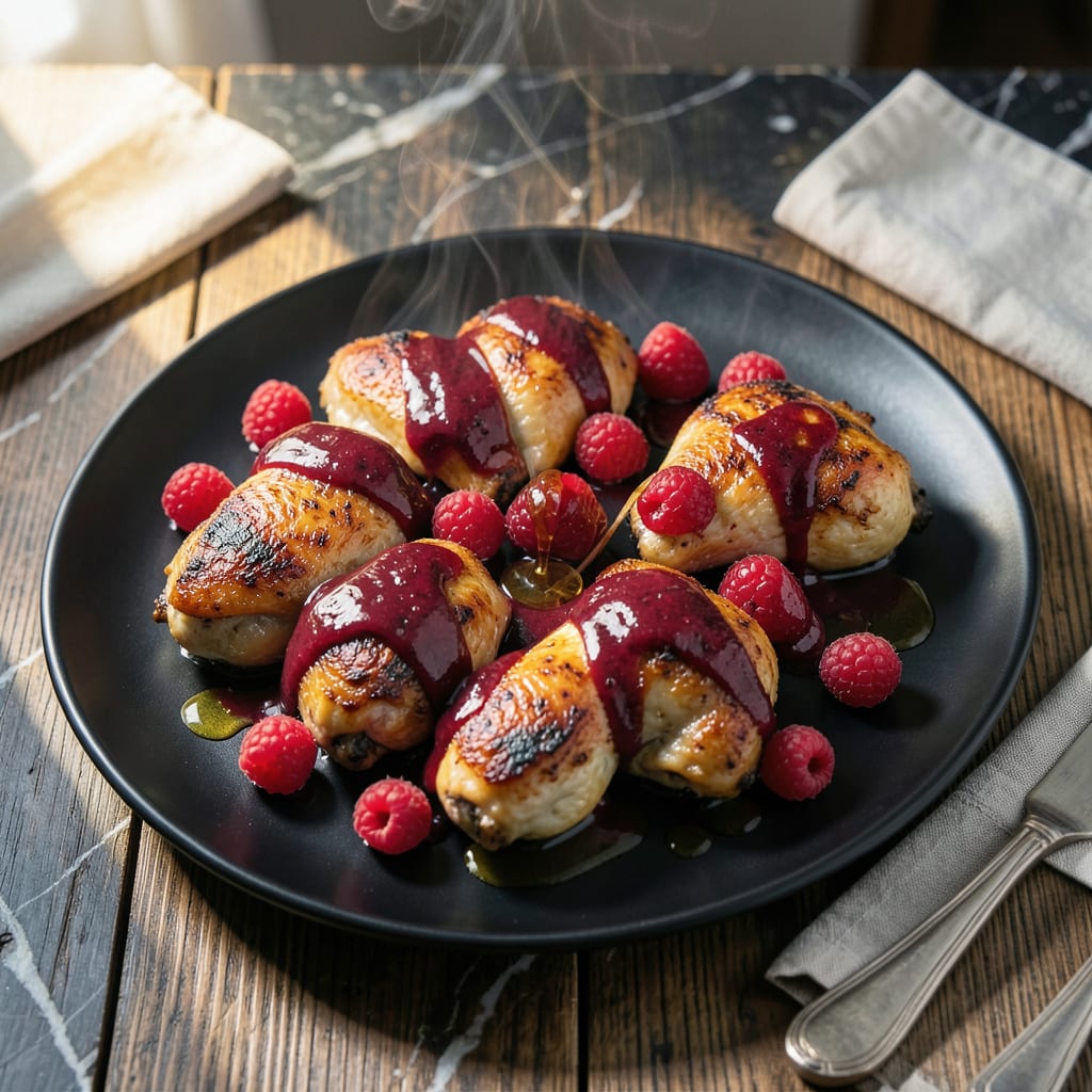 Complete Roasted Raspberry Chipotle Sauce Chicken Recipe: Smoky Sweet Glazed Perfection overview image