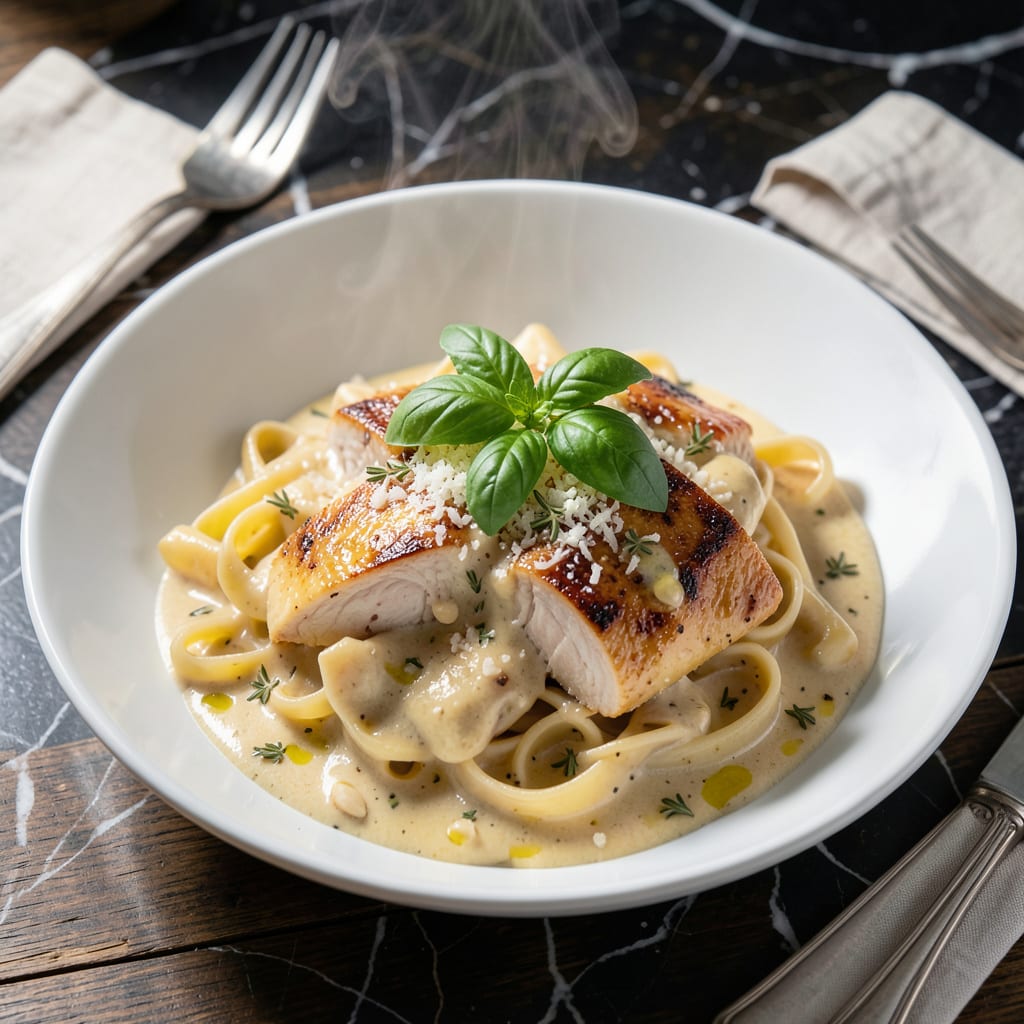 Complete Sauce for Chicken Pasta Recipe: Velvety Parmesan and Herb Infusion overview image