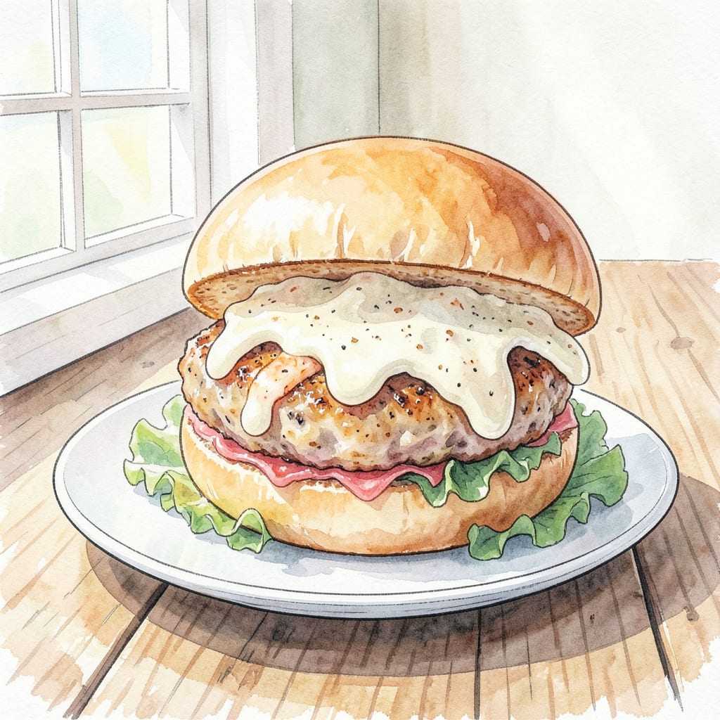 shrimp burger sauce recipe example with annotations
