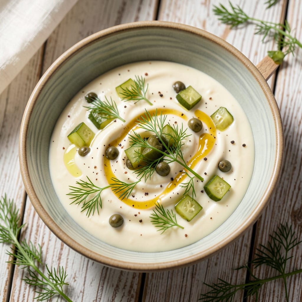 Visual representation of Skippers Tartar Sauce Recipe: Tangy, Creamy Dip for Seafood Lovers