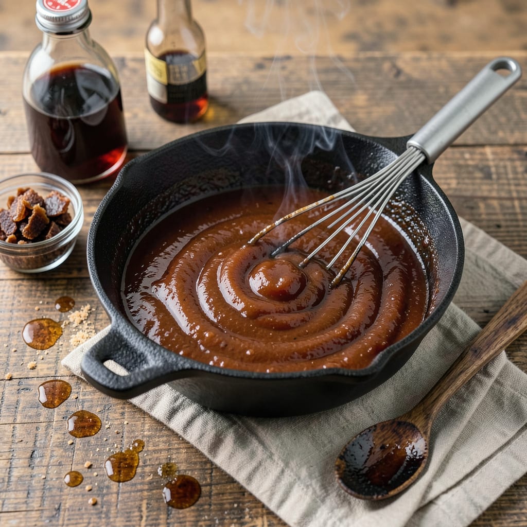 Visual representation of smokey bones bbq sauce recipe