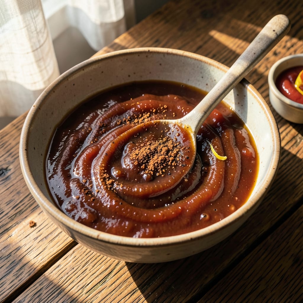 Smoky BBQ Sauce Recipe: Tangy Sweet Glaze for Grilling Season illustration with key details