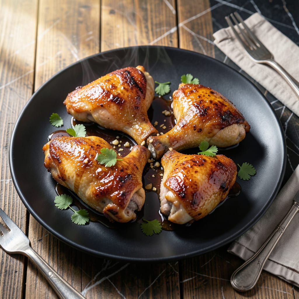 Complete Soy Sauce Chicken Thigh Recipe: Sticky Sweet Glaze With Garlicky Bite overview image