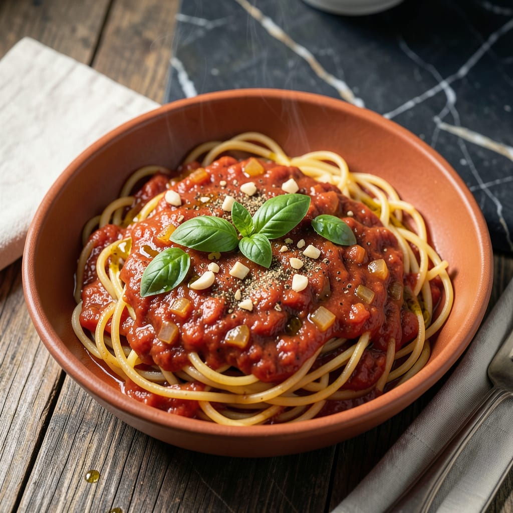 Comprehensive Spaghetti Sauce Recipe Using Tomato Sauce: Rich Herb Infused Simplicity visual reference