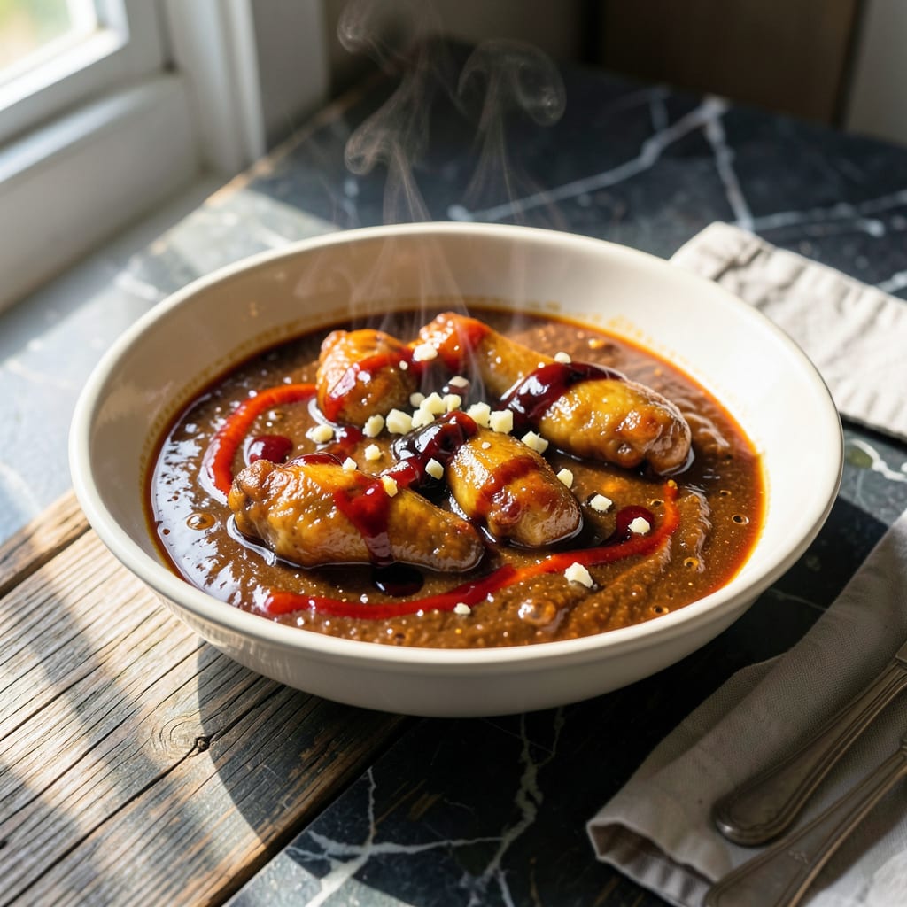 Spicy Chicken Wings Sauce Recipe: Bold Heat With Sticky Sweetness example with annotations