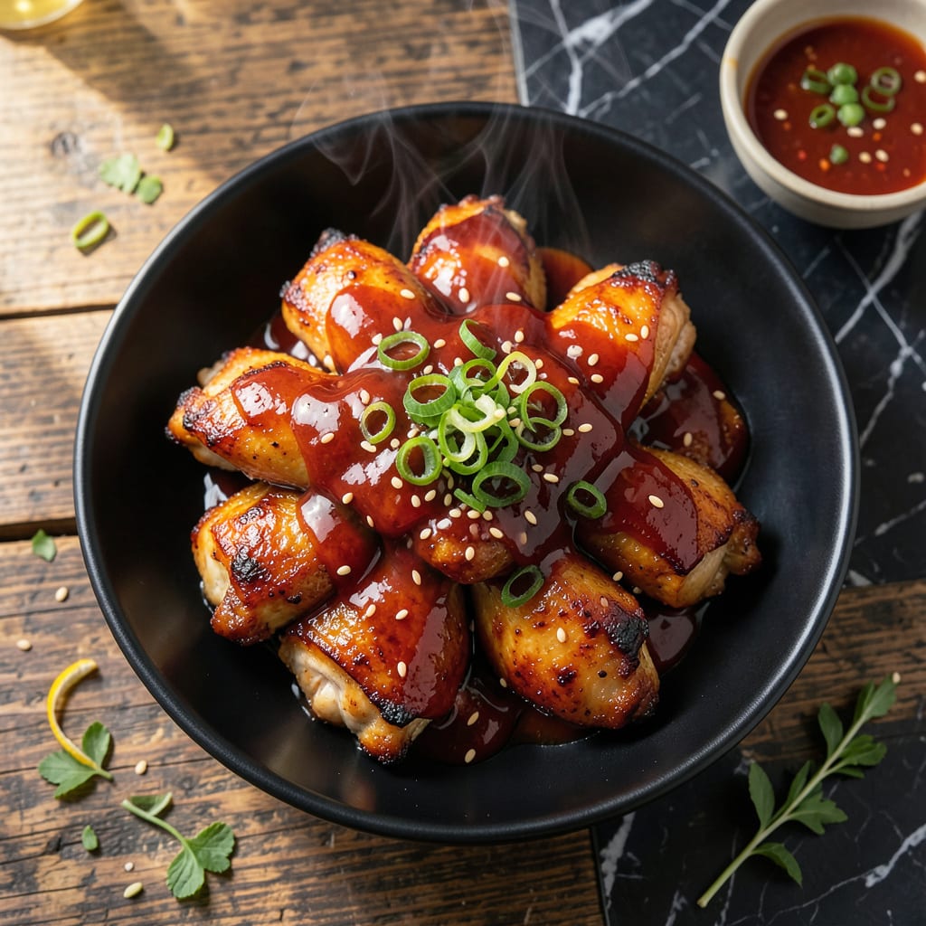 Sriracha Sauce Recipe Chicken: Spicy Glazed Perfection with a Kick illustration with key details