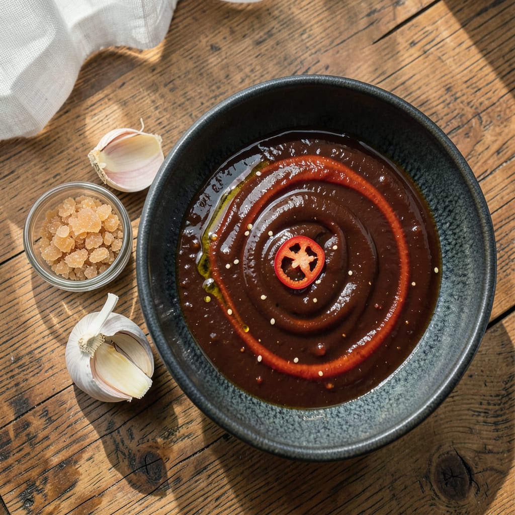 Sriracha Soy Sauce Recipe: Spicy Umami Dipping Sauce in Minutes example with annotations