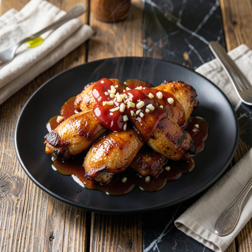 Sticky Chicken Sauce Recipe: Sweet and Glossy Glaze for Grilled or Baked Dishes example with annotations