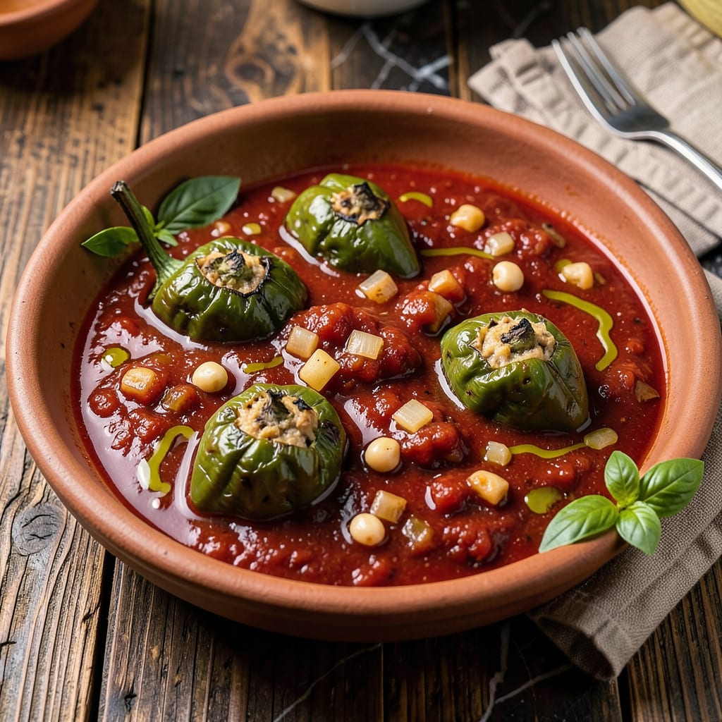 Comprehensive stuffed peppers sauce recipe visual reference