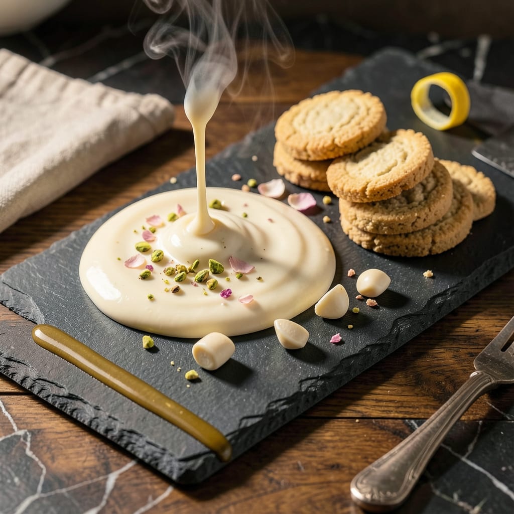 Sugar Free White Chocolate Sauce Recipe: Creamy Indulgence Without the Guilt illustration with key details