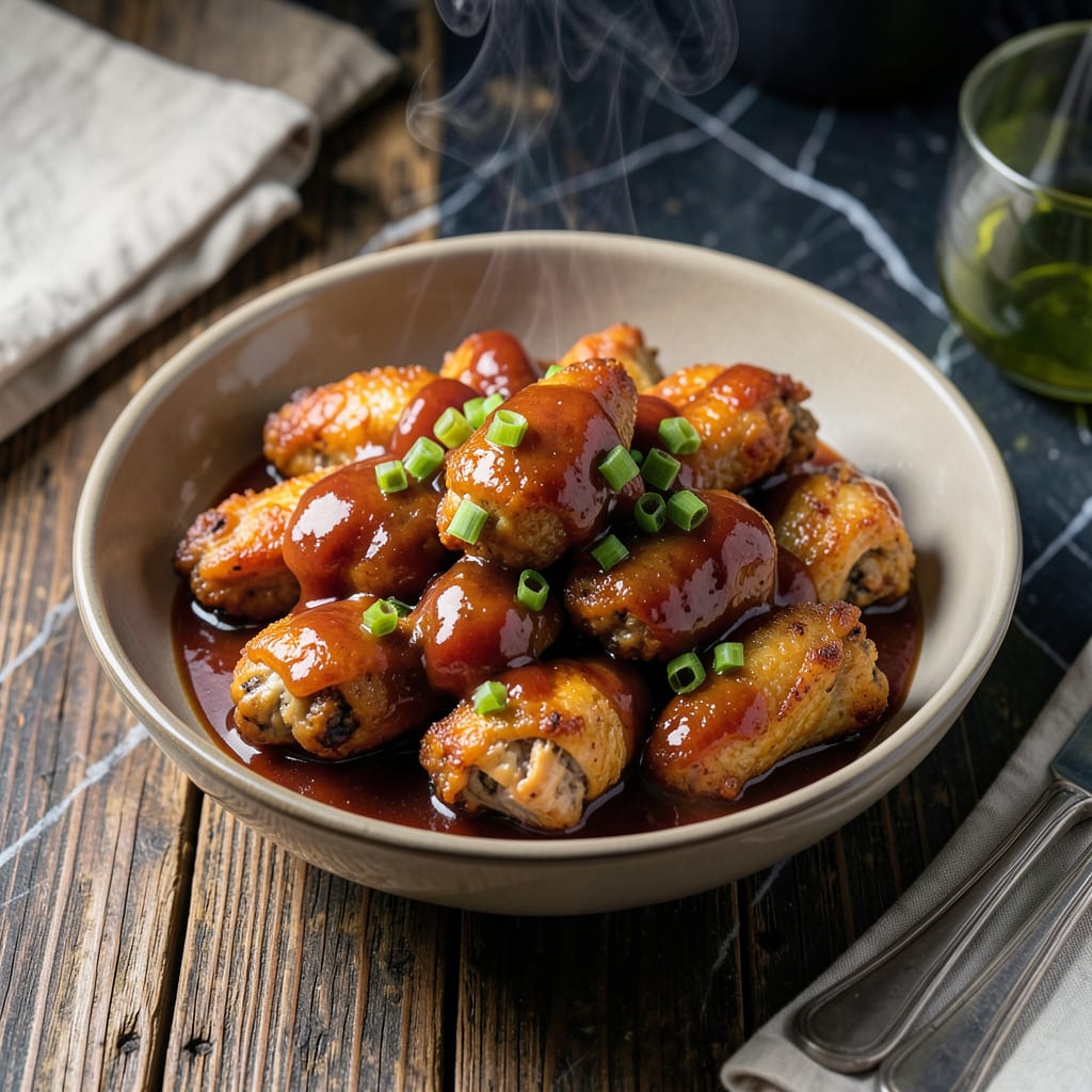 Sweet and Sour Wing Sauce Recipe: Tangy Glaze for Crispy Chicken example with annotations