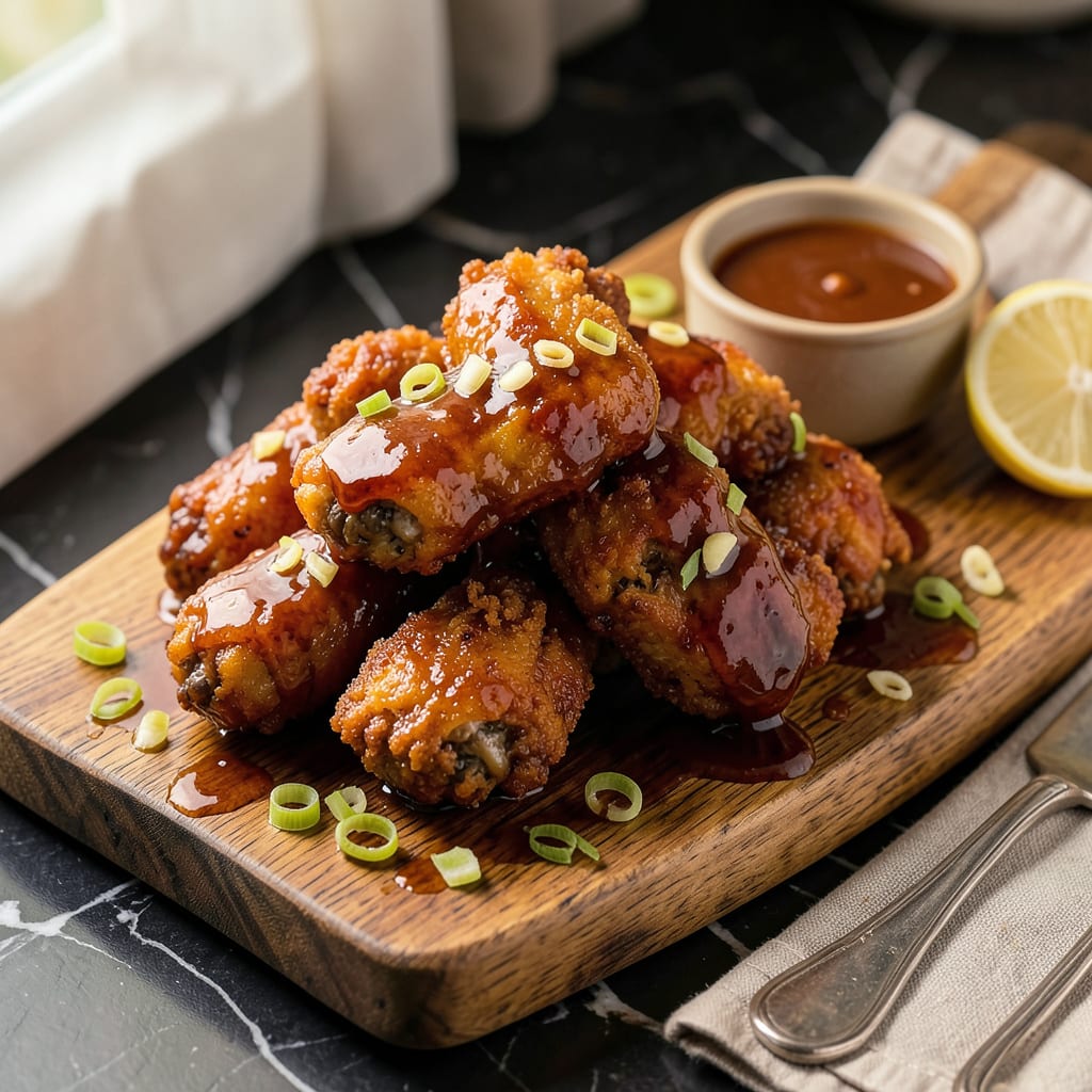 Complete sweet and tangy sauce recipe for wings overview image