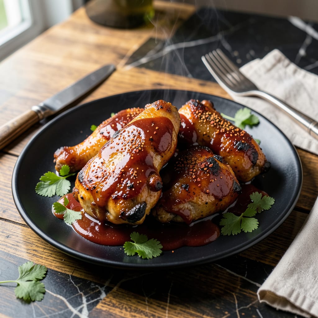 Sweet Barbecue Sauce Recipe for Chicken: Smoky Glaze That Clings Perfectly example with annotations