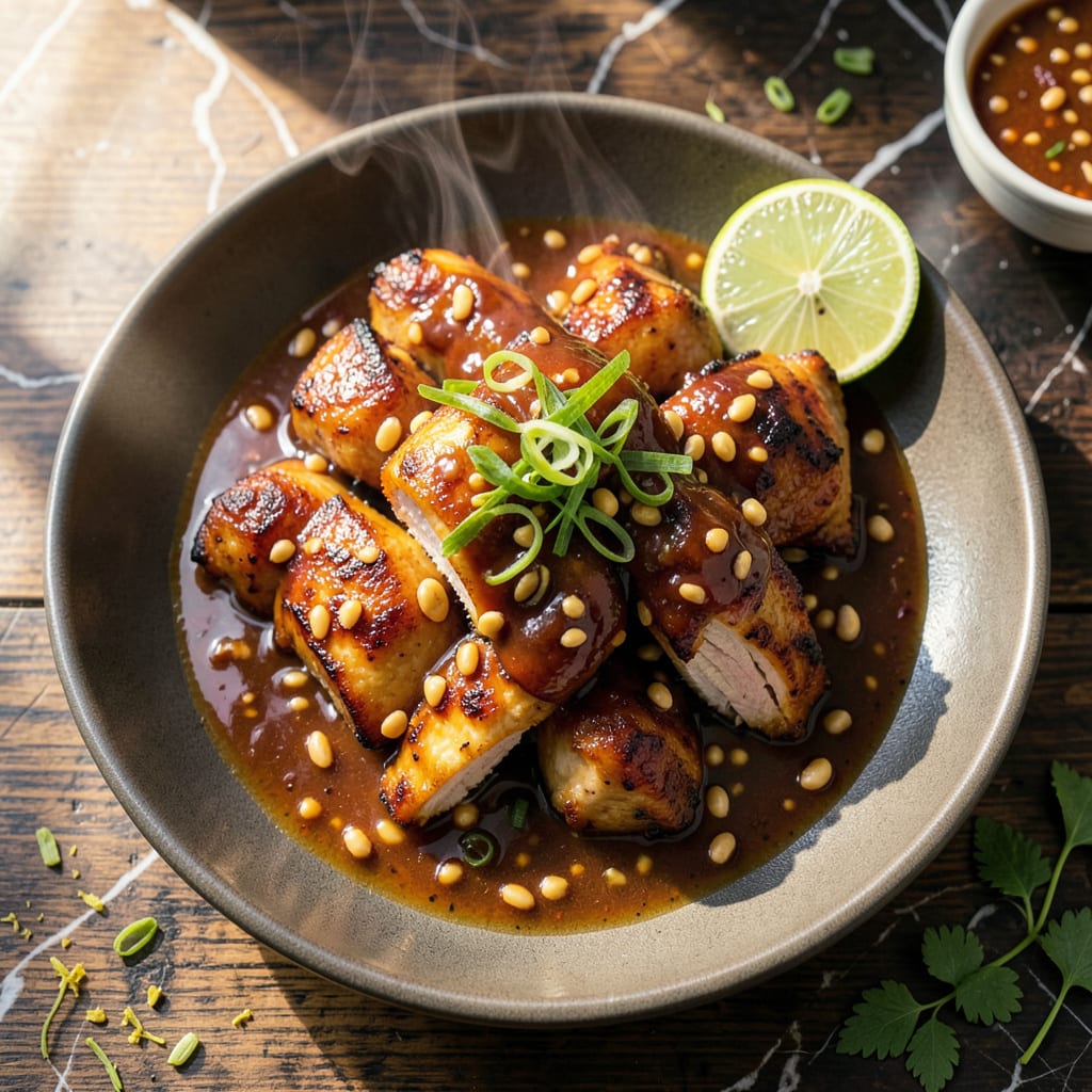 Complete Sweet Chili Peanut Sauce Chicken Recipe: Thai Inspired Glazed Perfection overview image