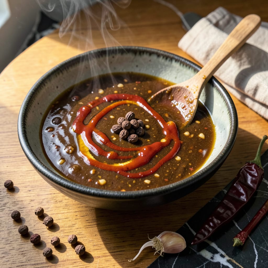 szechuan sauce recipe example with annotations