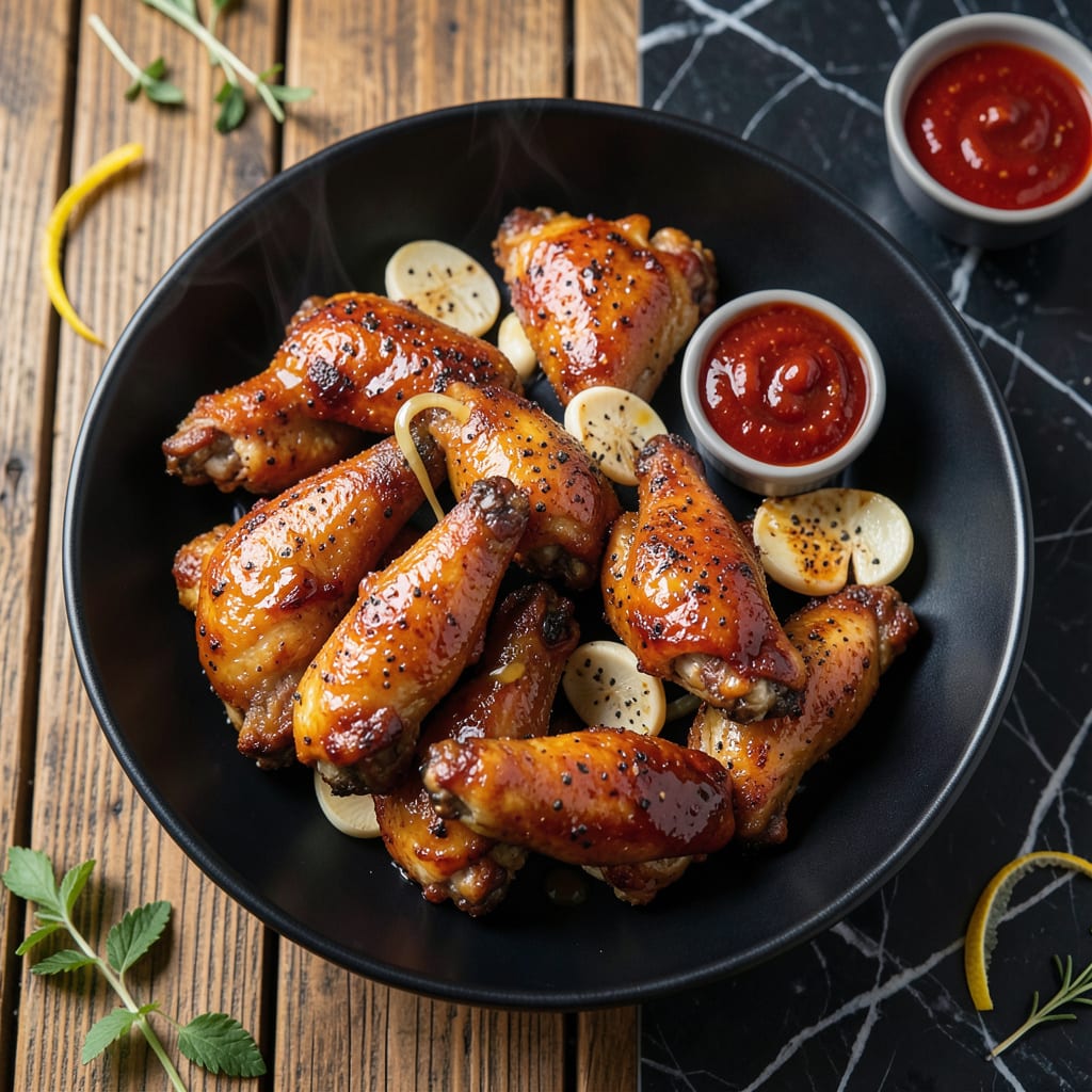 Tabasco Sauce Recipe for Chicken Wings: Spicy Glaze for Game Day example with annotations