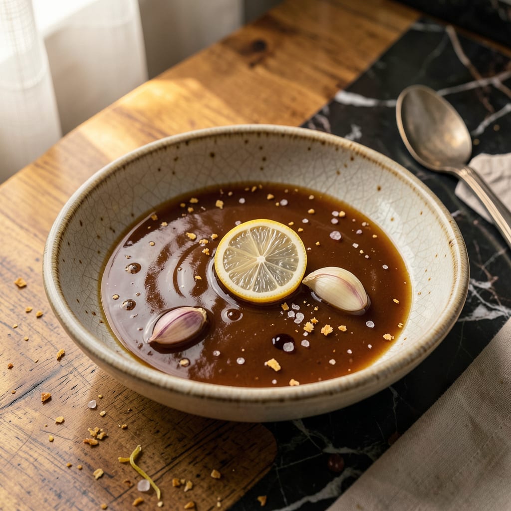 Comprehensive tempura sauce recipe without dashi visual reference