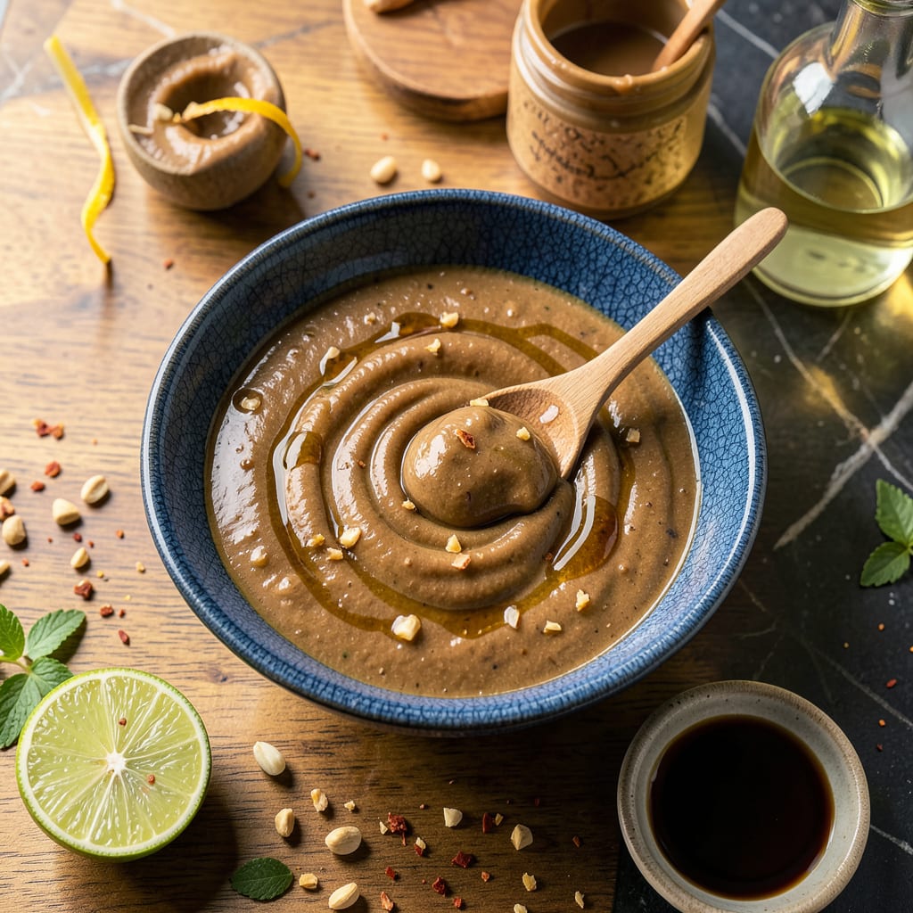 Visual representation of Thai Peanut Dipping Sauce Recipe: Creamy, Spicy Perfection in Minutes