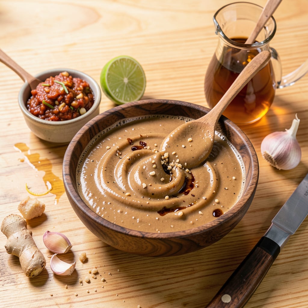 Complete thai peanut sauce recipe overview image