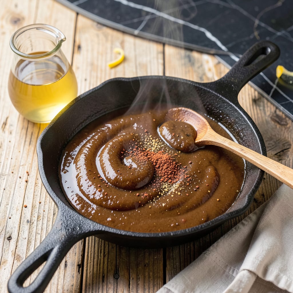 Complete tomato free bbq sauce recipe overview image
