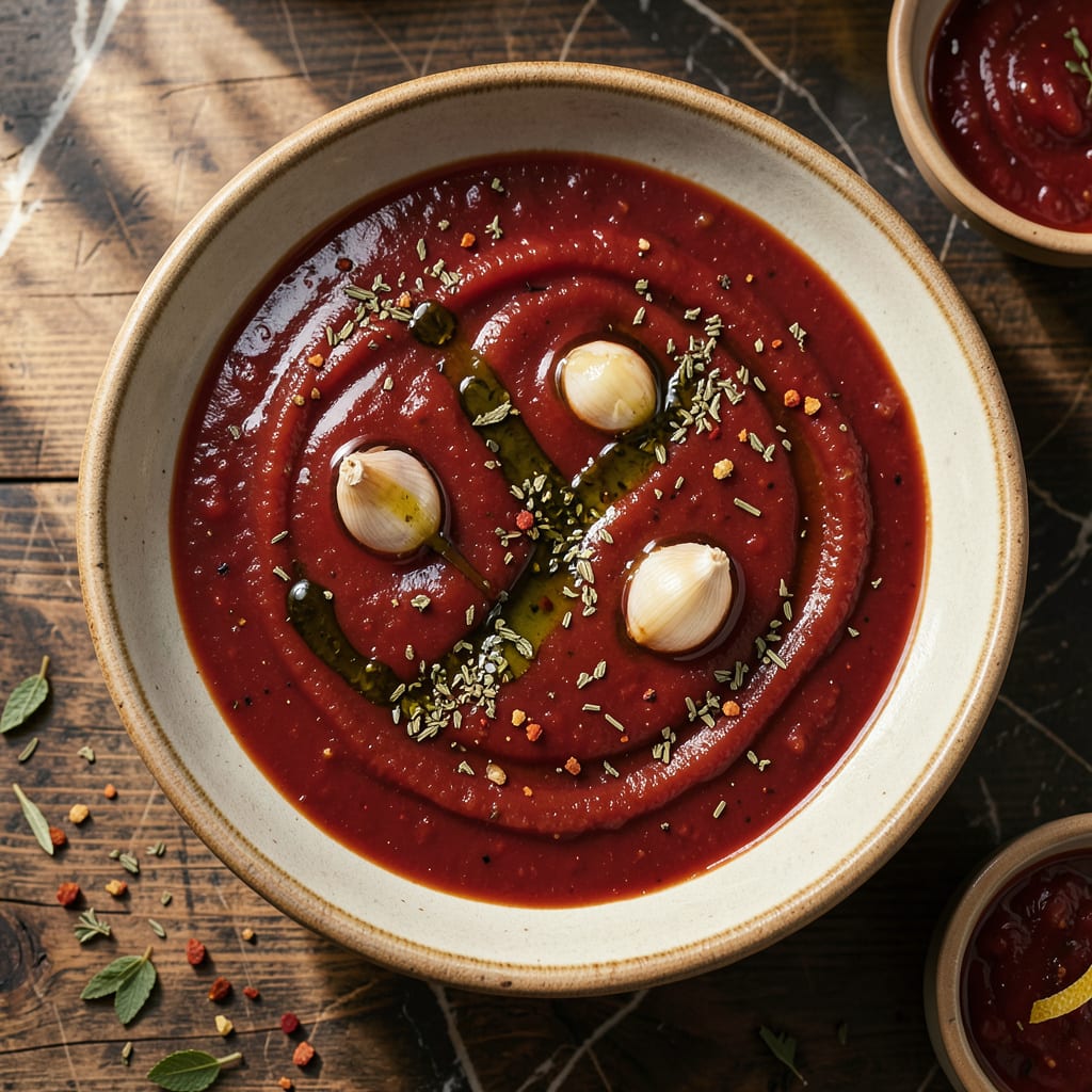 Complete tomato paste pizza sauce recipe overview image