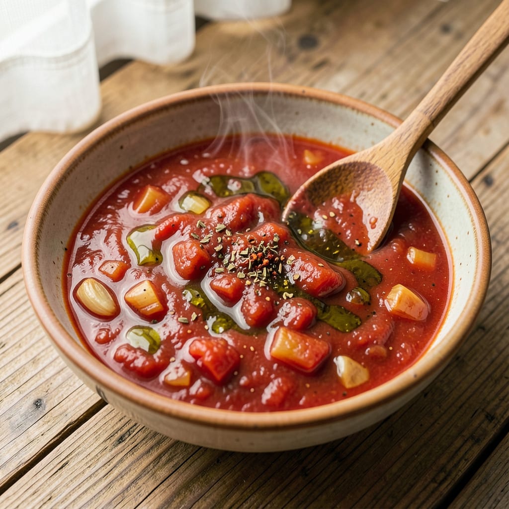 Tomato Sauce Marinara Recipe: Rich, Herby Simmer in 30 Minutes example with annotations