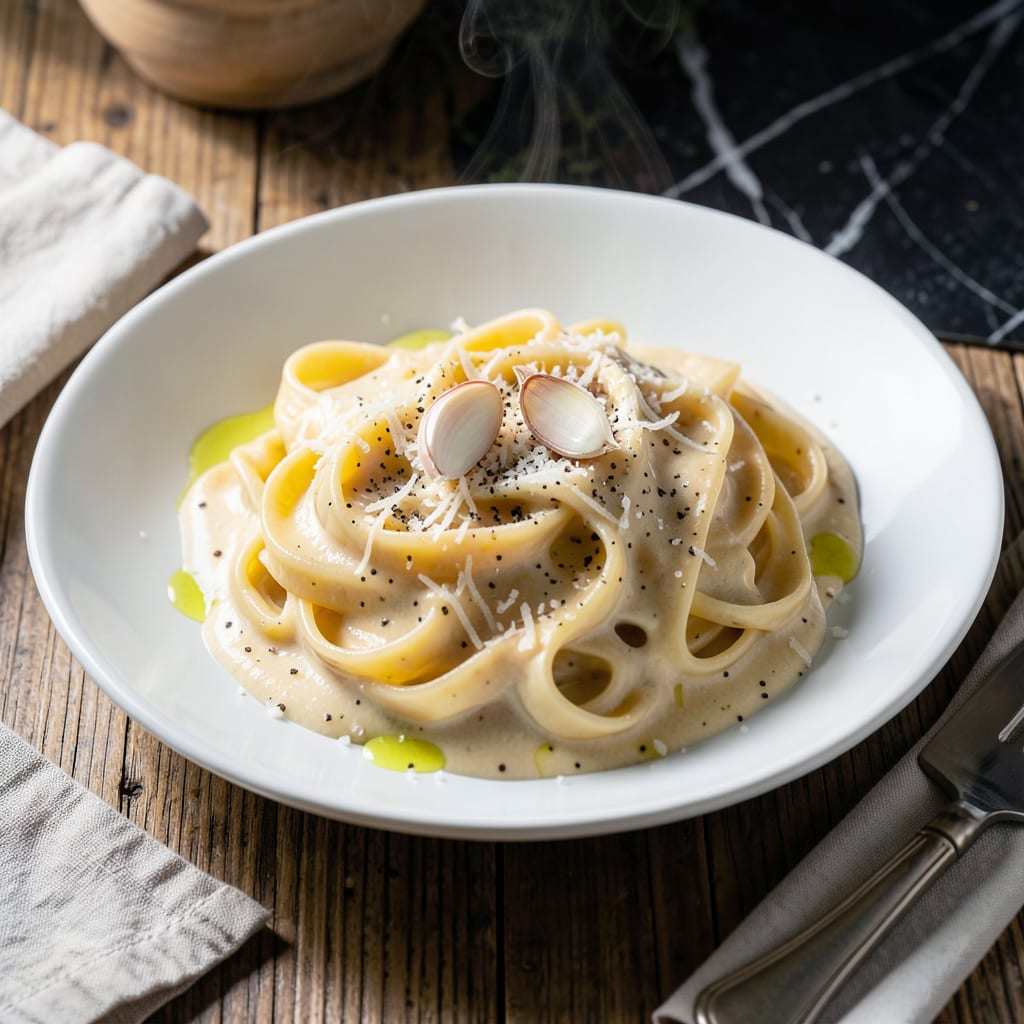 Visual representation of Traditional Alfredo Sauce Recipe: Silky Parmesan Emulsion Without Heavy Cream