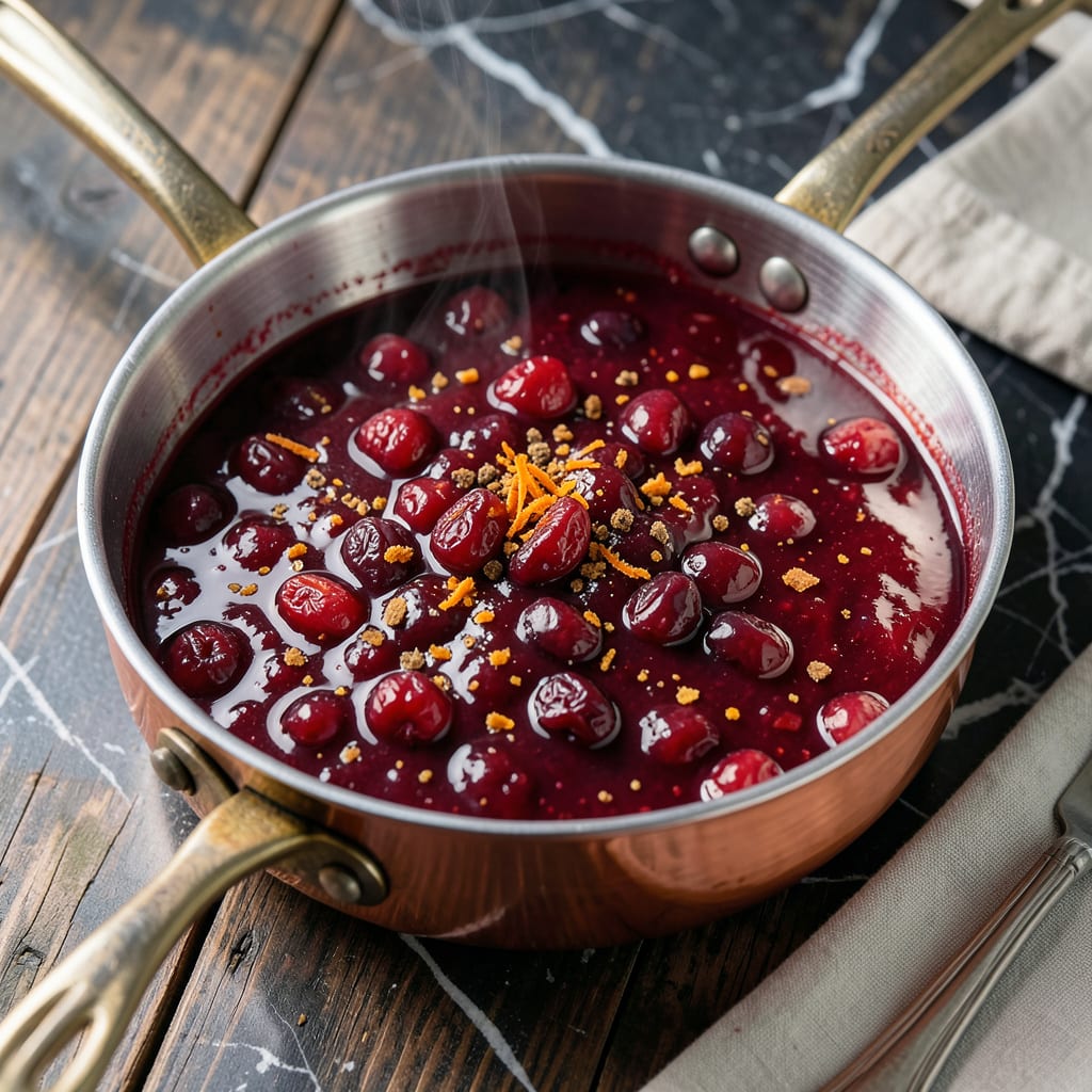 Tyler Florence's Cranberry Sauce Recipe: Bright Citrus and Spice Infusion detailed visual guide