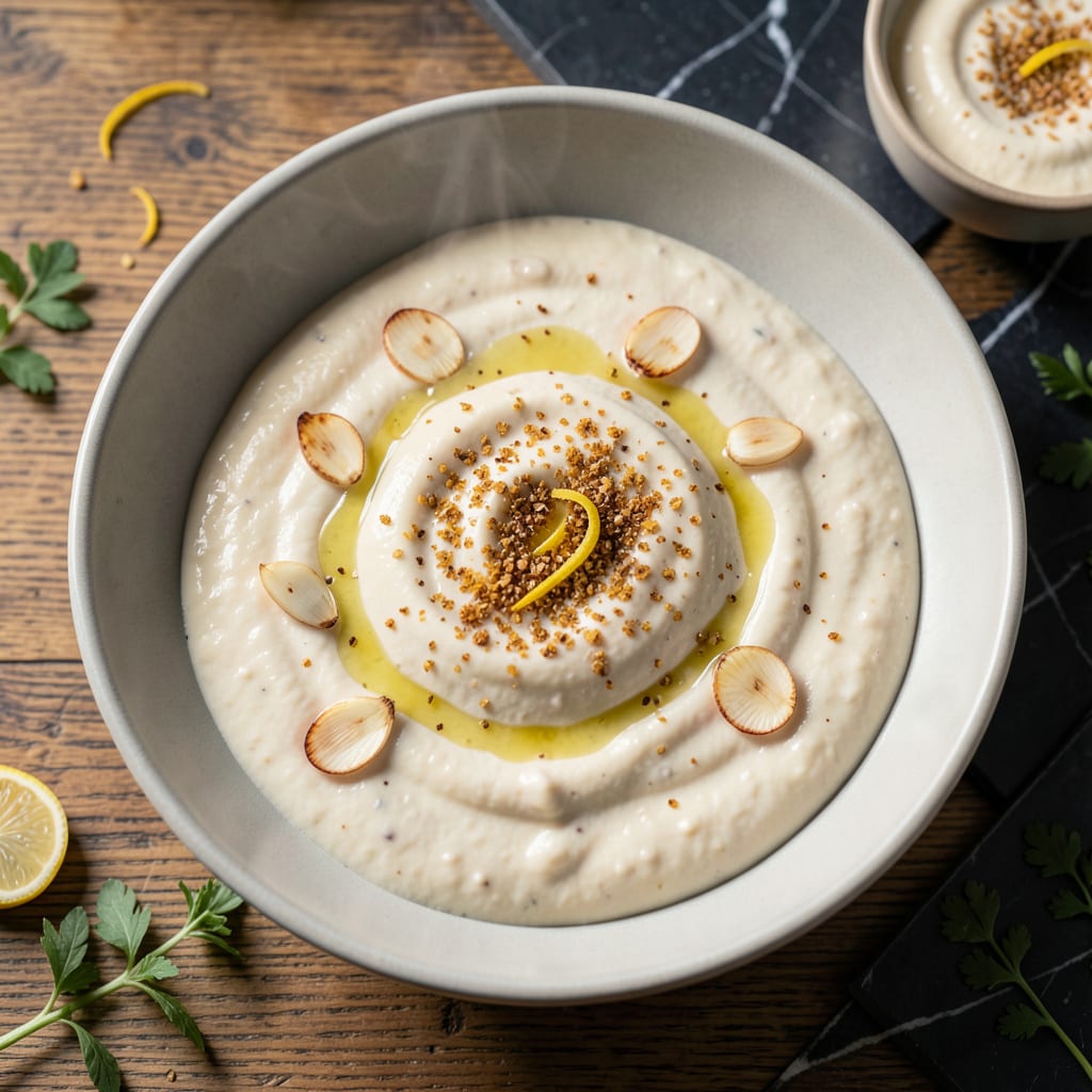 Vegan Alfredo Sauce Recipe: Silky Cashew Based Creaminess example with annotations
