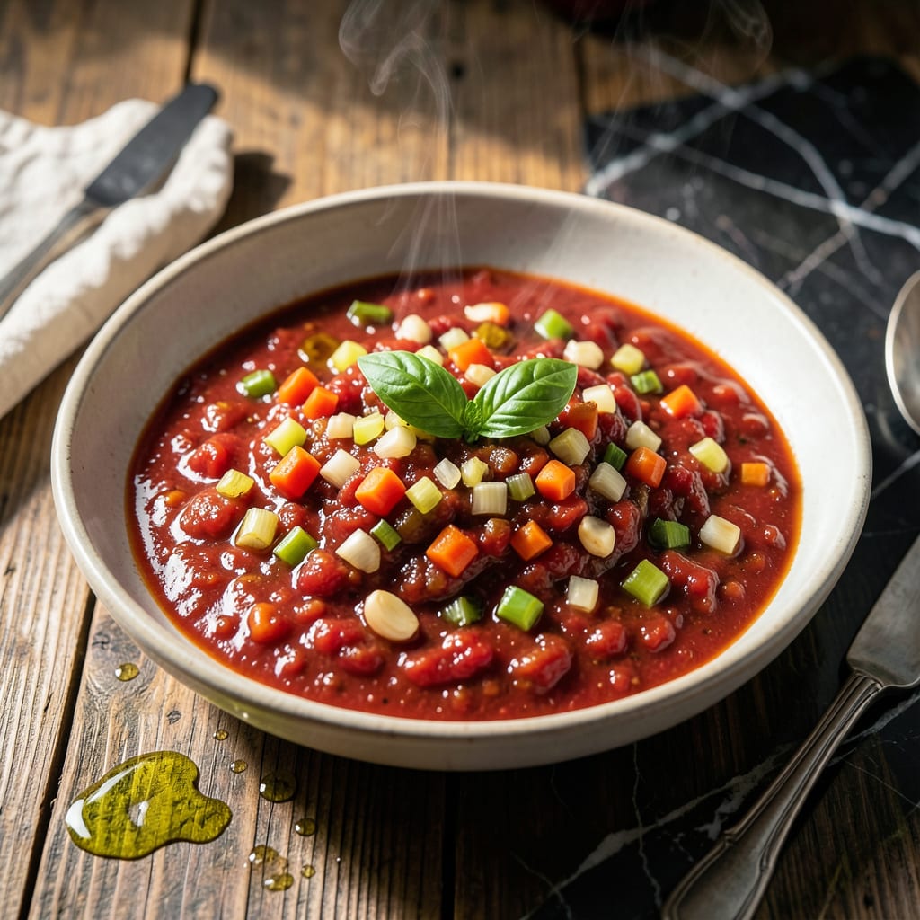 Visual representation of Vegetable Pasta Sauce Recipe: Garden Fresh Simmer for Al Dente Perfection