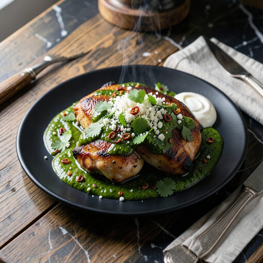 Complete Viva Chicken Green Sauce Recipe: Peruvian Style Creamy Herb Blend overview image
