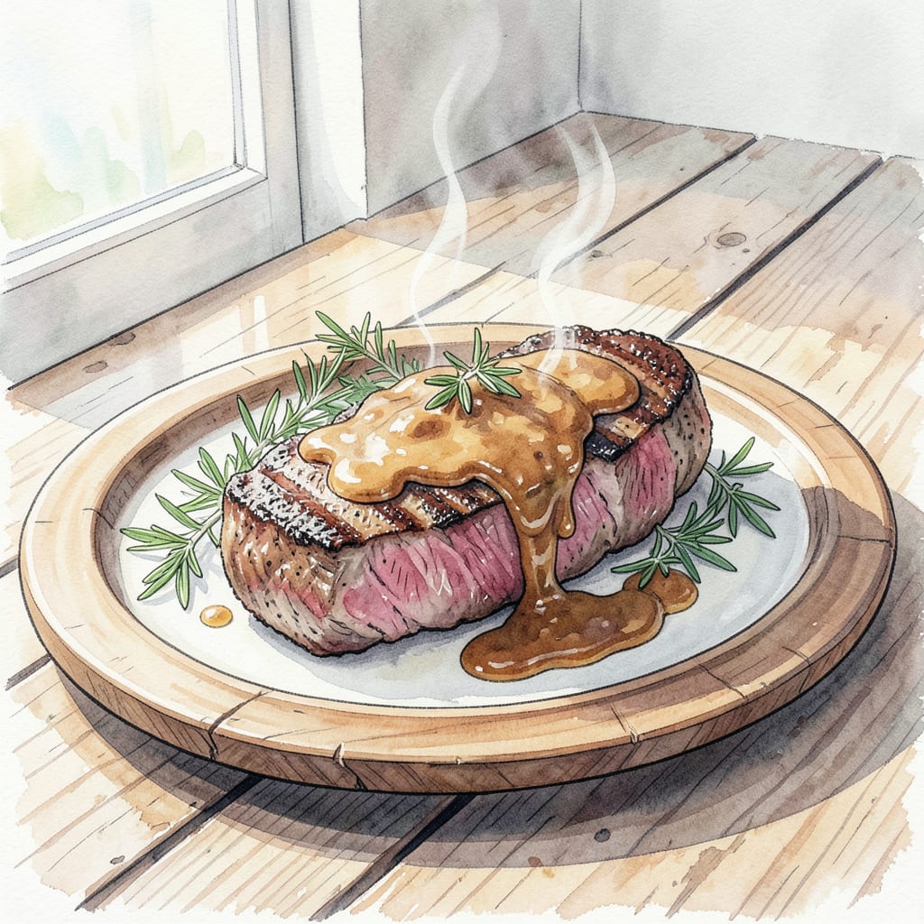 Whisky Sauce Recipe: Rich and Velvety Steak Topping example with annotations