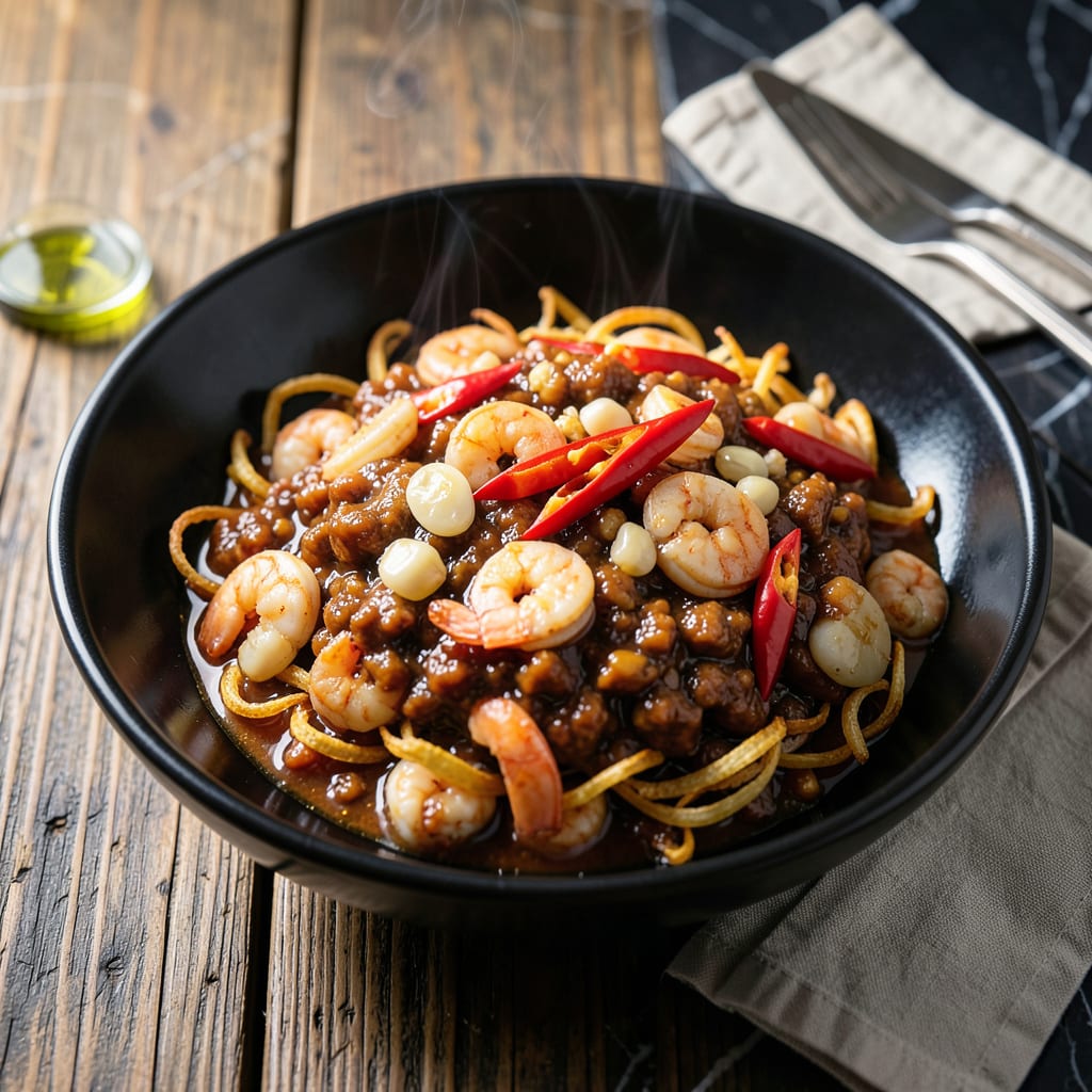 X O Sauce Recipe: Tangy Umami Boost for Asian Dishes example with annotations