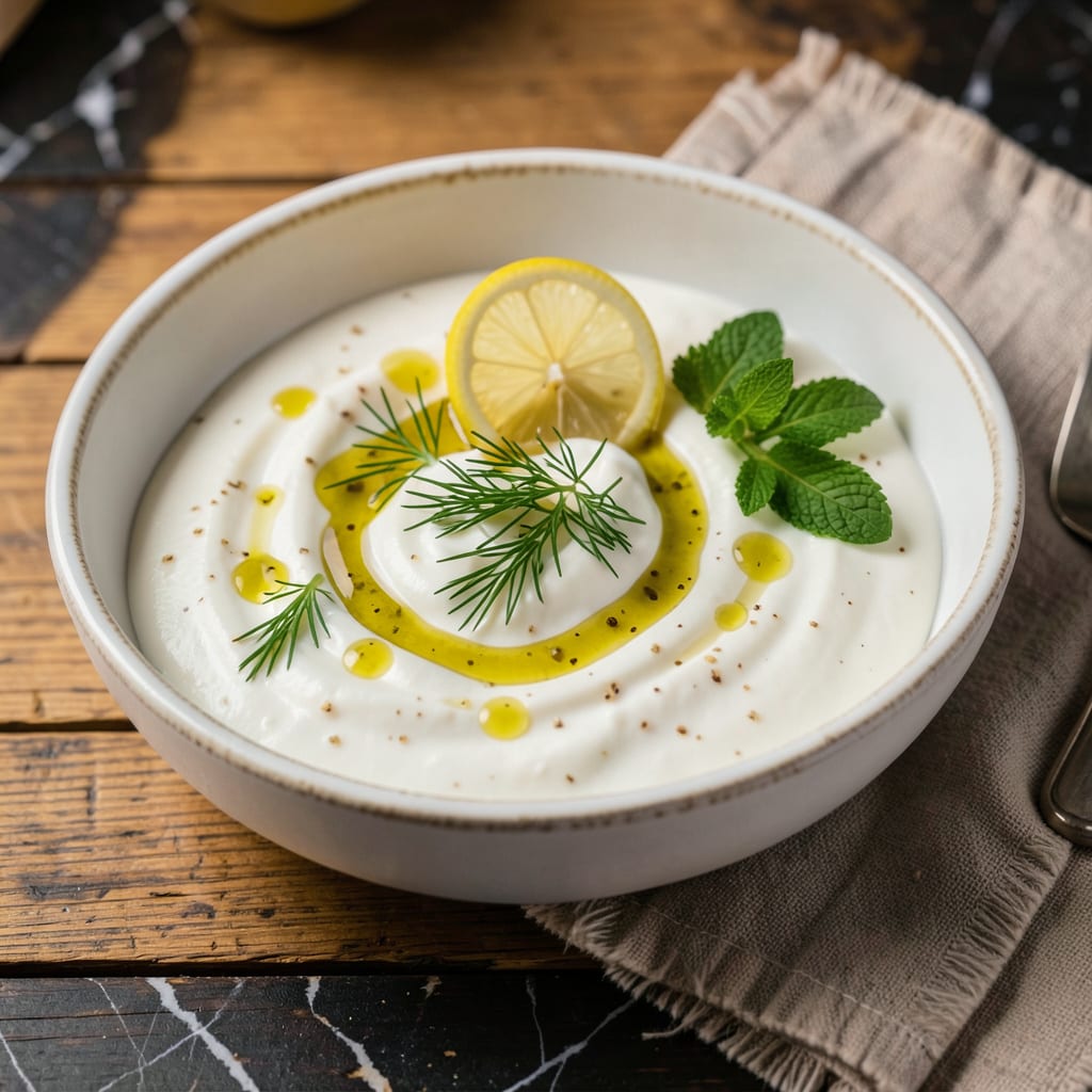 Comprehensive yogurt sauce recipe visual reference